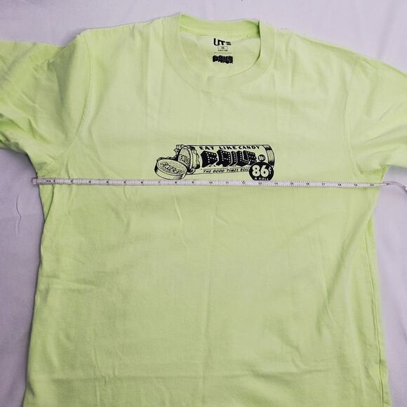 UNIQLO x FAILE neon yellow t-shirt ‎ urban walls short sleeve top unisex XS - Picture 5 of 7